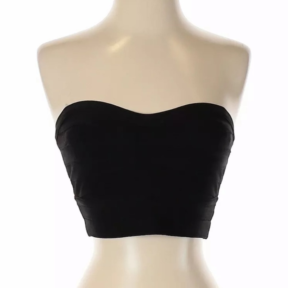 Bebe Women Black Tube Top S